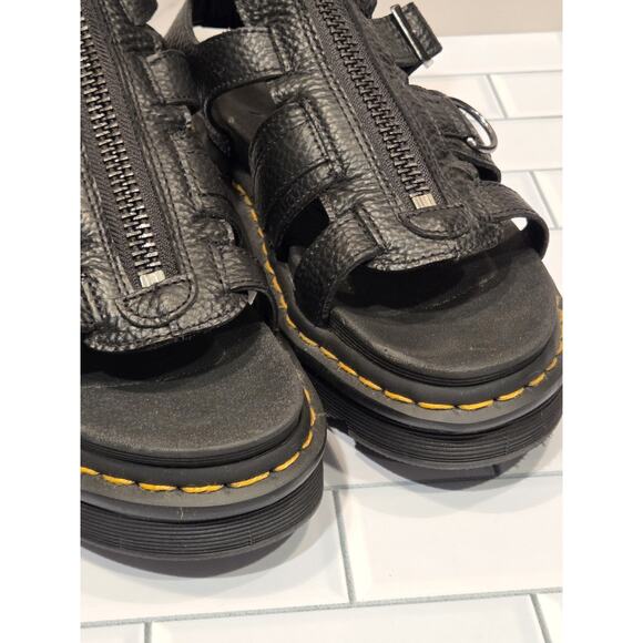 Free People Dr. Martens Olson Zipped Leather Strap Sandals Gladiator | 8 EUC - Picture 10 of 13